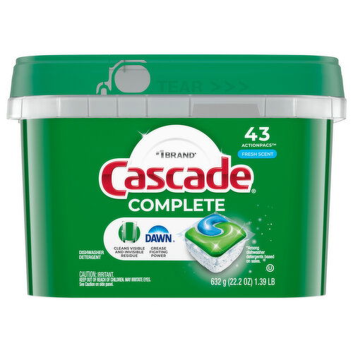 Cascade Complete Fresh Scent Dishwasher Detergent