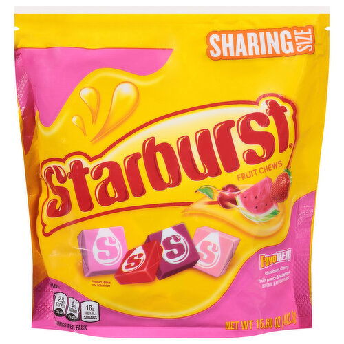 Starburst Fruit Chews, FaveReds, Sharing Size