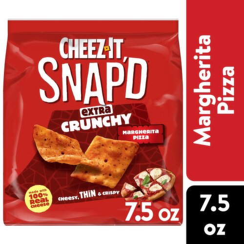 Cheez-It Cheesy Baked Snacks, Extra Crunchy Margherita Pizza