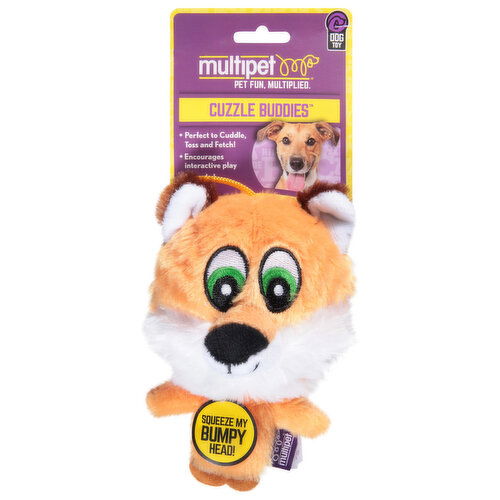 Multipet Cuzzle Buddies Dog Toy, Knobby Noggin