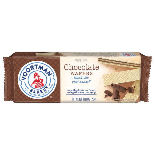 Voortman Bakery Wafers, Chocolate