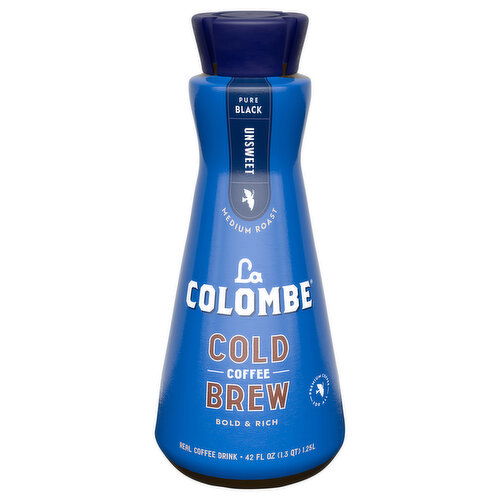 La Colombe Cold Brew, Pure Black, Medium Roast, Unsweet