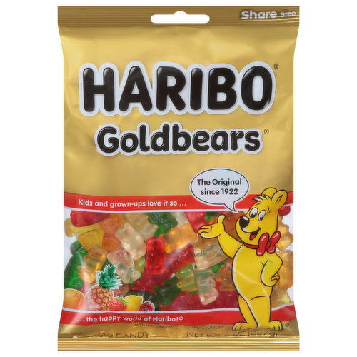 Haribo Goldbears Gummi Candy, Share Size