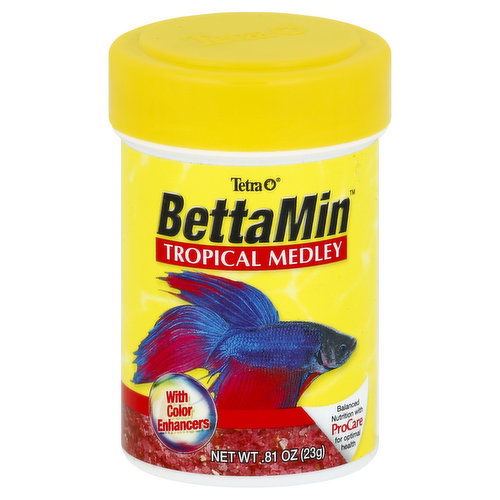 Tetra BettaMin Tropical Medley, with Color Enhancers