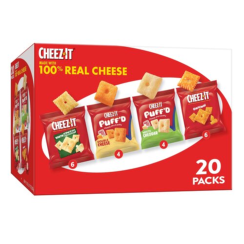 Cheez-It Snack Packs, 20 Packs