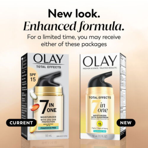 Olay Total Effects Total Effects Face Moisturizer SPF 15, Fragrance-Free