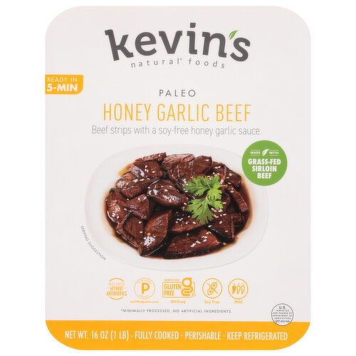 Kevin's Natural Foods Paleo Honey Garlic Beef