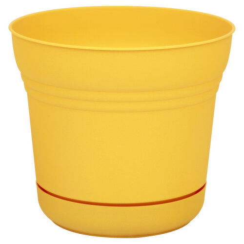 Bloem Planter, Saturn Earthy Yellow, 10 Inches