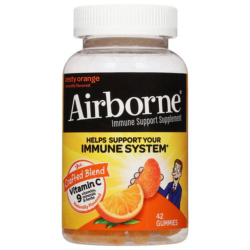 Airborne Immune Support, Original, Zesty Orange, Gummies