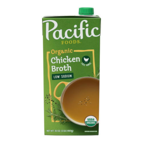 Pacific Foods Low Sodium Organic Free Range Chicken Broth