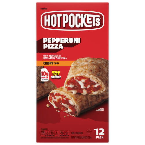 Hot Pockets Sandwich, Pepperoni Pizza, Crispy Crust