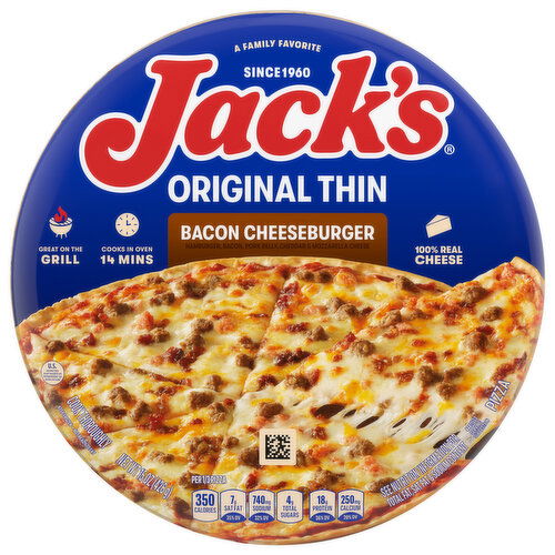 Jack's Original Thin Bacon Cheeseburger Pizza