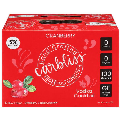 Carbliss Cranberry Vodka Cocktail