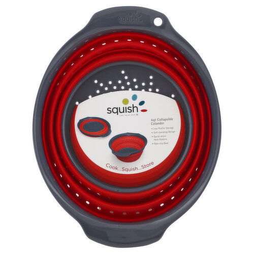 Squish Colander, Collapsible, 4 Quart