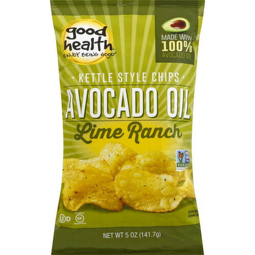 Good Health Kettle Chips, Avocado Oil, Lime Ranch