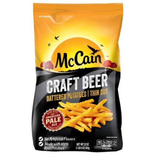 McCain Battered Potatoes, Thin Cut, Craft Beer