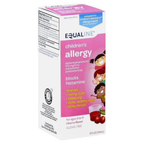 Equaline Allergy, Children's, Cherry Flavor