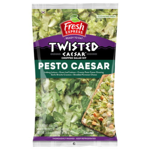 Fresh Express Twisted Caesar Pesto Caesar Chopped Salad Kit