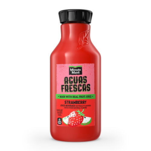 Minute Maid Aguas Frescas  Aguas s Strawberry Bottle