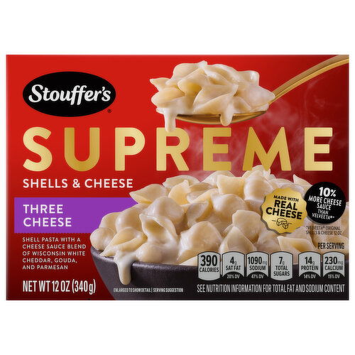 Stouffer's Shells & Cheese, Three Cheese, Supreme