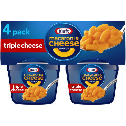 Kraft Triple Cheese Macaroni & Cheese Easy Microwavable Dinner