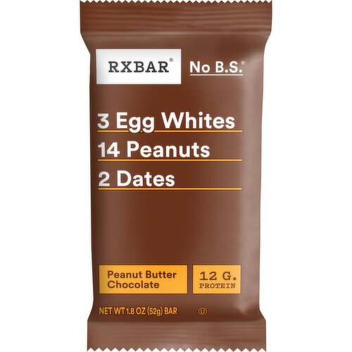 Rxbar Protein Bars, Peanut Butter Chocolate