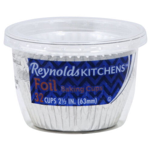 Reynolds Kitchens Baking Cups, Foil, 2-1/2 Inches