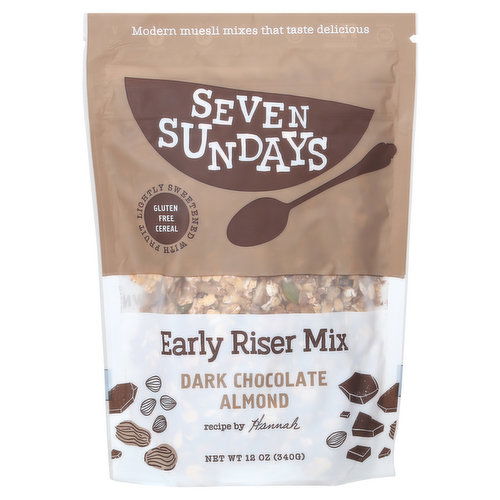 Seven Sundays Cereal, Dark Chocolate Almond, Early Riser Mix