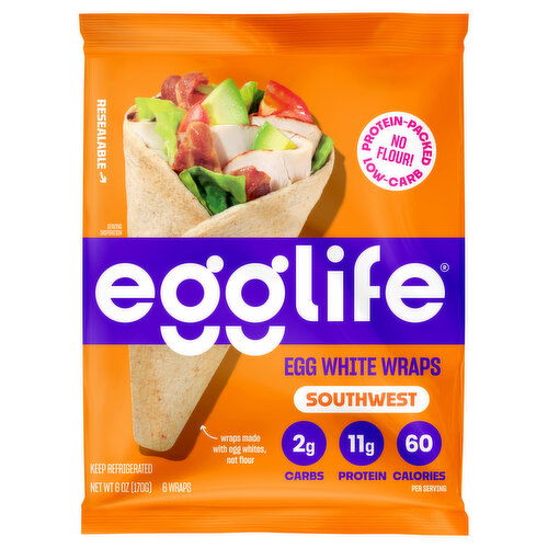 Egglife Southwest Egg White Wraps