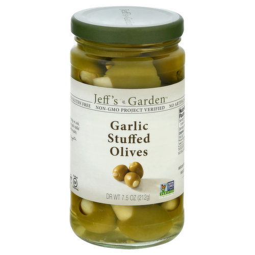 Jeff's Garden Olives, Garlic Stuffed