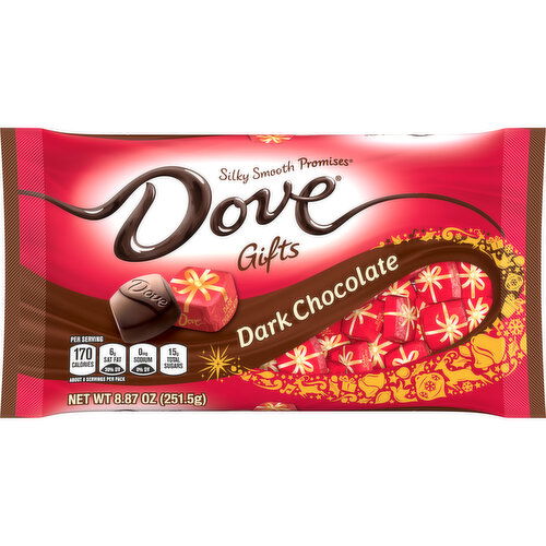Dove DOVE PROMISES Dark Chocolate Christmas Candy Gifts 8.87 oz Bag