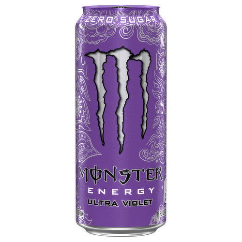 Monster Energy Energy Drink, Zero Sugar, Ultra Violet