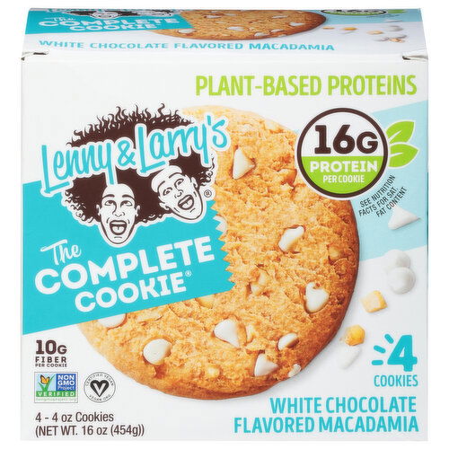 Lenny & Larry's The Complete Cookie Cookies, White Chocolate Flavored Macadamia