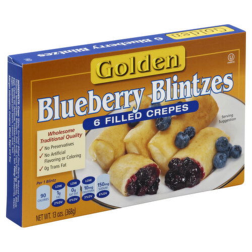Golden Blintzes, Blueberry