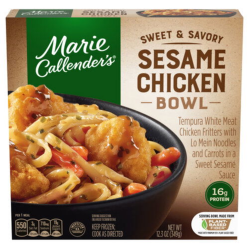 Marie Callender's Sweet and Savory Sesame Chicken Bowl Frozen Meal