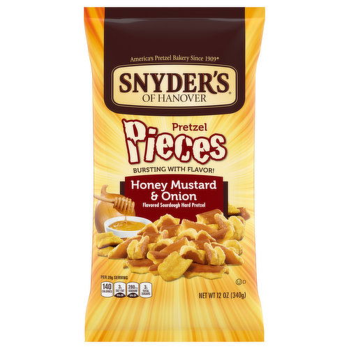 Snyder's of Hanover Pretzels Pieces, Honey Mustard & Onion