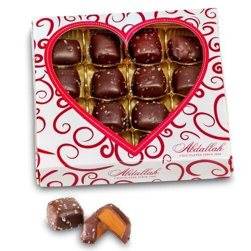 Abdallah Valentine’s Day Sea Salt Caramel Dark Window Heart