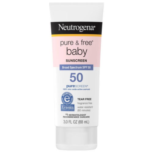 Neutrogena Pure & Free Sunscreen, Baby, Broad Spectrum SPF 50