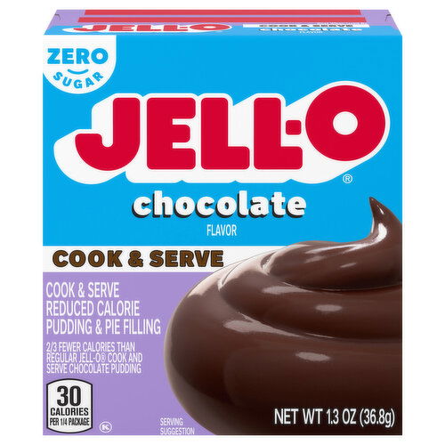 Jell-O Zero Sugar Chocolate Flavor Cook & Serve Pudding & Pie Filling