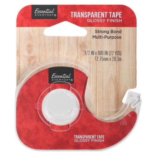 Essential Everyday Tape, Transparent, Glossy Finish