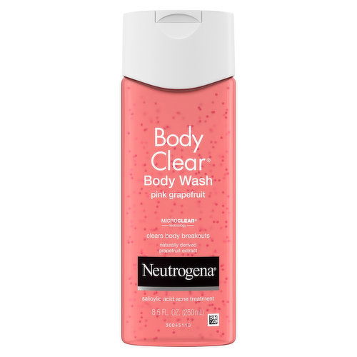 Neutrogena Body Wash, Pink Grapefruit, Body Clear