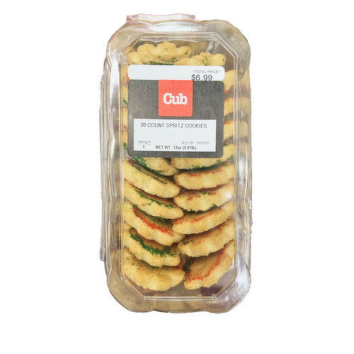 Cub Bakery Spritz Cookies with Sprinkles 20 Count