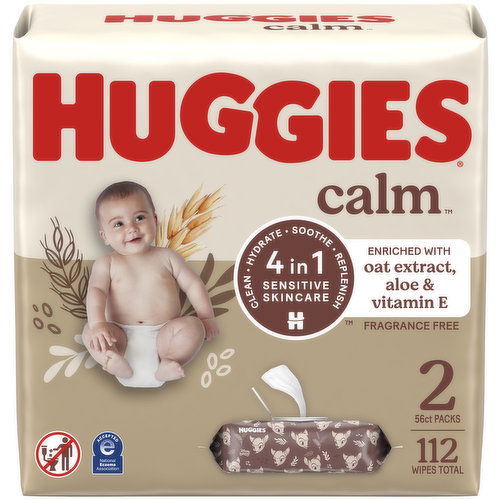 Huggies Calm Huggies Calm Baby Wipes, Unscented