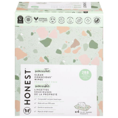 Honest Sensitive Wipes