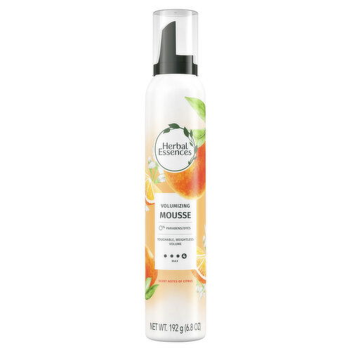 Herbal Essences Classics Volumizing Mousse, Weightless Volume, All Day Hold Mousse for Fine Hair, 6.8 fl oz