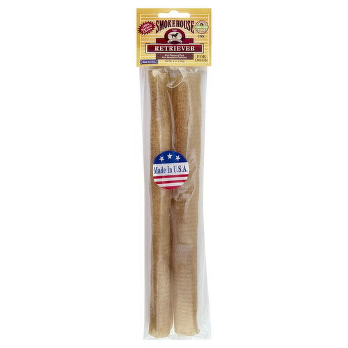 Smokehouse Pork Skin Chews, Retriever, For Dogs, 2 Pack