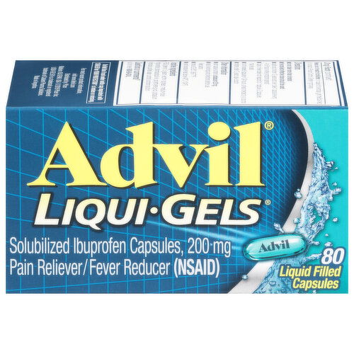 Advil Liqui-Gels Ibuprofen, 200 mg, Capsules