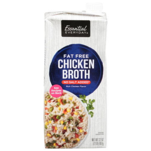 Essential Everyday Chicken Broth, Fat Free