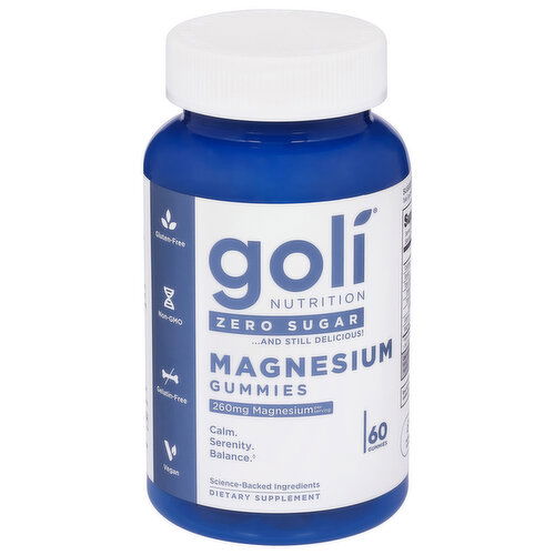 Goli Nutrition Gummies Zero Sugar 260 mg Magnesium