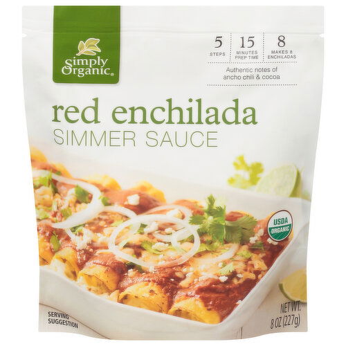 Simply Organic Simmer Sauce, Red Enchilada